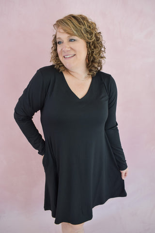 A Different Path Long Sleeve Dress - The Southern Loft