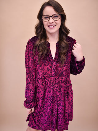 A Great Escape Velvet Mini Dress - The Southern Loft
