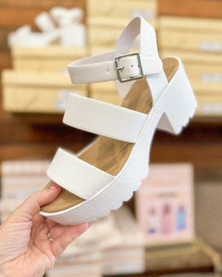 Adalyn Wide Strap Platform Sandals - The Southern Loft