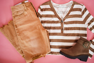 Along The Lines Stripe Top - The Southern Loft
