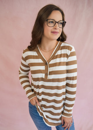 Along The Lines Stripe Top - The Southern Loft