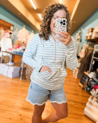 Along The Path Half Zipper Hoodie - The Southern Loft