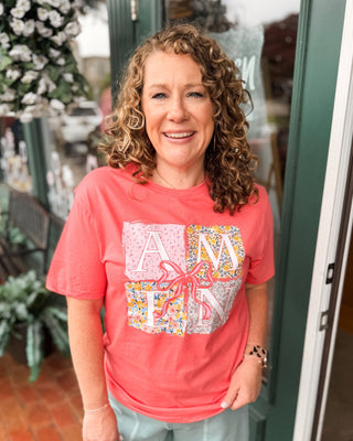 AMEN Floral Block Graphic Tee - The Southern Loft