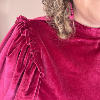 Anything For You Velvet Top - The Southern Loft