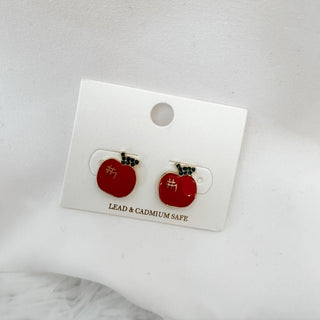 Apple Stud Earrings - The Southern Loft