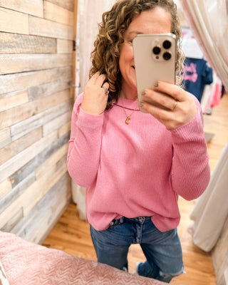 Authentic Affection Ribbed Top - The Southern Loft
