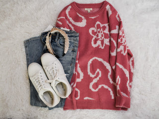 Back For You Floral Sweater - The Southern Loft