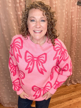 Believe Me Bow Drop Sleeve Sweater - The Southern Loft