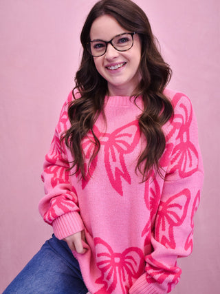 Believe Me Bow Drop Sleeve Sweater - The Southern Loft