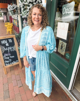 Boho Breeze Paisley Print Kimono - The Southern Loft
