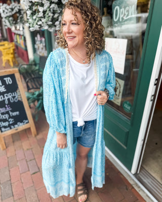 Boho Breeze Paisley Print Kimono - The Southern Loft