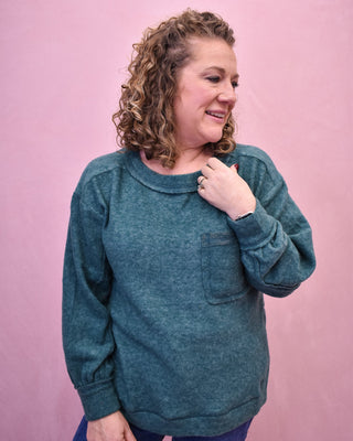 Cappuccino Please Brushed Hi - Low Sweater - The Southern Loft
