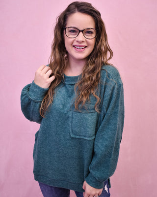 Cappuccino Please Brushed Hi - Low Sweater - The Southern Loft