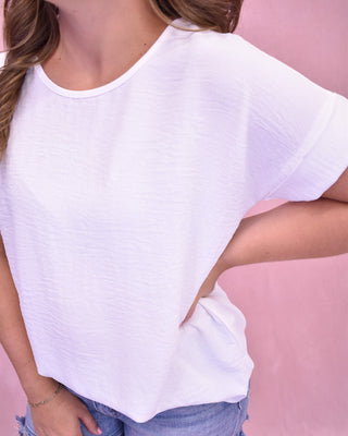 Carefree Charm Lightweight Matte Top - The Southern Loft