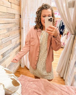 Charming Glance Oversized Tencel Top - The Southern Loft