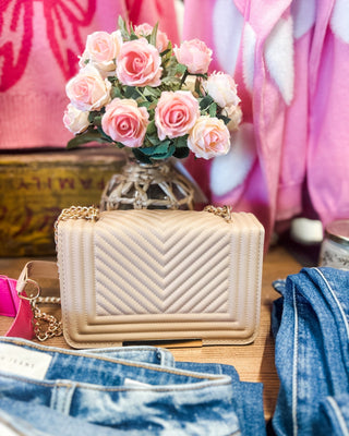 Chevron Crossbody Flap Bag - The Southern Loft