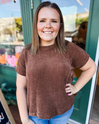 Chic & Chenille Cap Sleeve Sweater Top - The Southern Loft