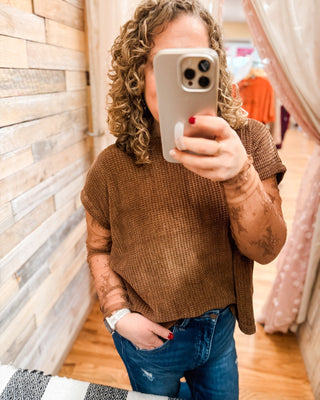 Chic & Chenille Cap Sleeve Sweater Top - The Southern Loft