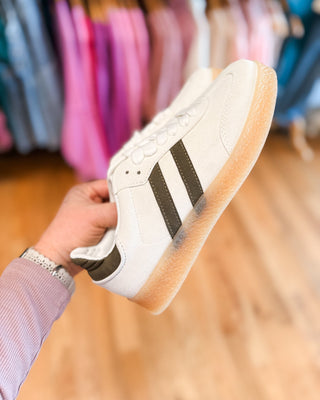Christi Stripe Gum Sole Sneakers - The Southern Loft