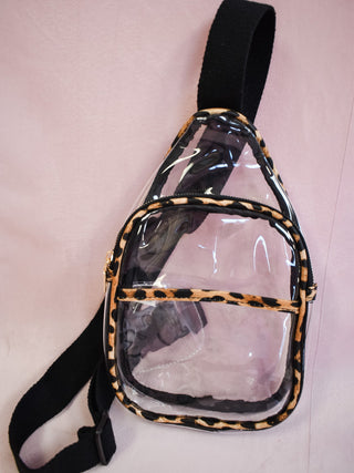 Clear Faux Leather Crossbody - The Southern Loft
