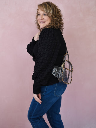 Clear Faux Leather Crossbody - The Southern Loft