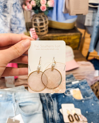 Coastal Pearl Shell Drop Earrings - The Southern Loft