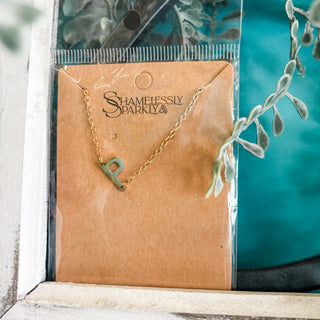 Dainty Initial Necklace - The Southern Loft
