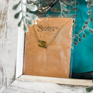 Dainty Initial Necklace - The Southern Loft