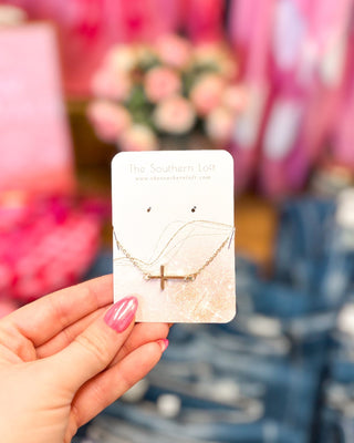 East West Cross Necklace - The Southern Loft