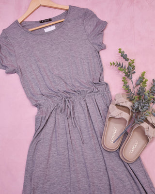 Effortless Vibes Drawstring Waist Dress - The Southern Loft