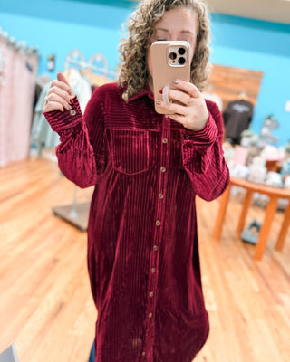 Elegant Ease Button Down Midi Dress - The Southern Loft