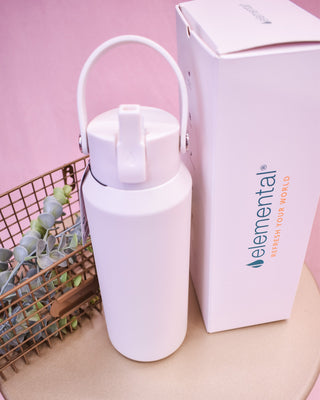 Elemental 40oz Core Bottle - White - The Southern Loft