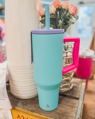Elemental Commuter 40oz Tumbler - Blue Tie Dye - The Southern Loft