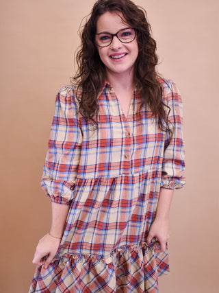 Fair And Square Checkered Mini Dress - The Southern Loft