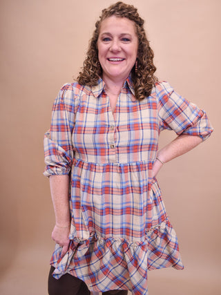 Fair And Square Checkered Mini Dress - The Southern Loft