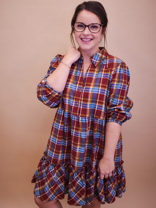 Fair And Square Checkered Mini Dress - The Southern Loft