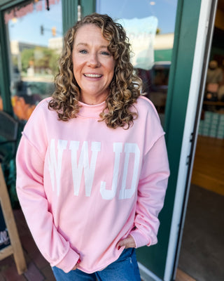 Faith Both Ways WWJD + AMEN Reversible Mock Neck Pullover - The Southern Loft