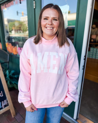 Faith Both Ways WWJD + AMEN Reversible Mock Neck Pullover - The Southern Loft