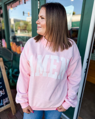 Faith Both Ways WWJD + AMEN Reversible Mock Neck Pullover - The Southern Loft