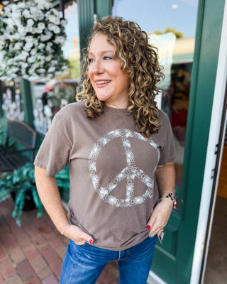 Fall in Floral Peace Graphic Tee - The Southern Loft