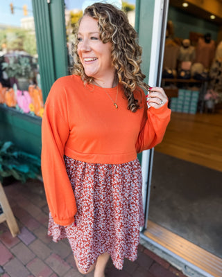 Free To Bloom Floral Patchwork Mini Dress - The Southern Loft