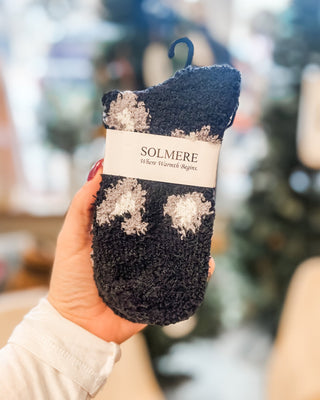 Fuzzy animal print socks in several styles