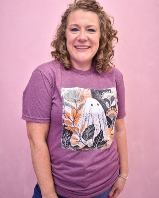 Ghostly Fall Floral Graphic Tee - The Southern Loft