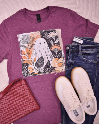Ghostly Fall Floral Graphic Tee - The Southern Loft