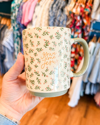 Give Me Jesus Floral 15oz. Coffee Mug - The Southern Loft