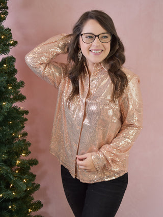 Glamorous Moments Sequin Top - The Southern Loft