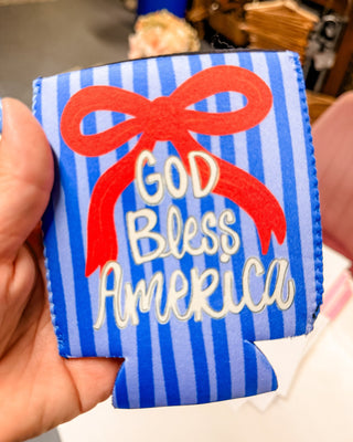 God Bless America - American Girl Can Koozie - The Southern Loft