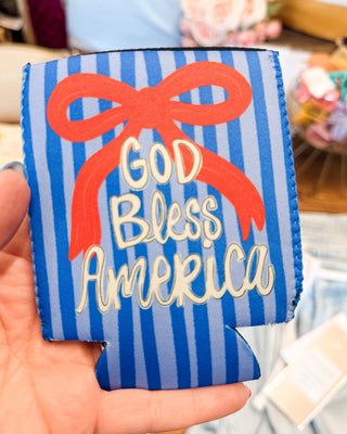 God Bless America - American Girl Can Koozie - The Southern Loft