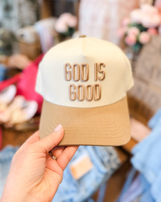 God Is Good Canvas Baseball Hat - The Southern Loft