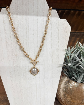 Heart of Gold Toggle Chain Necklace - The Southern Loft